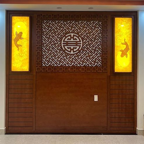 Vách Ốp Bàn Thờ Đẹp VN-4315