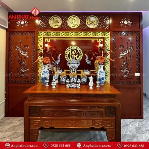 Vách Ốp Bàn Thờ Thiết Kế Cao Cấp VN-4434