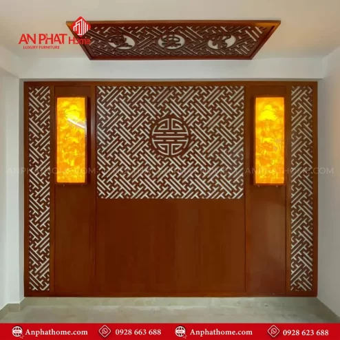 Vách Ốp Không Gian Thờ Đẹp Hiện Đại VN-4410