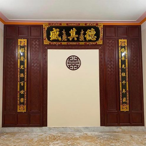 Vách Ốp Phòng Thờ Cổ Điển VN-4375