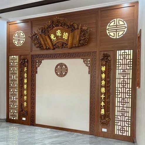 Vách Ốp Phòng Thờ Đẹp Hiện Đại VN-4398