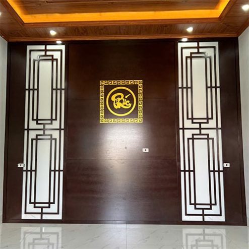 Vách Ốp Phòng Thờ Đơn Giản VN-4320