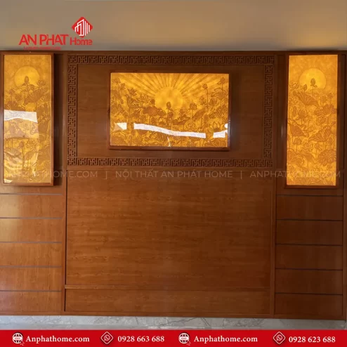 Vách Ốp Phòng Thờ Hiện Đại Đẹp VN-4312