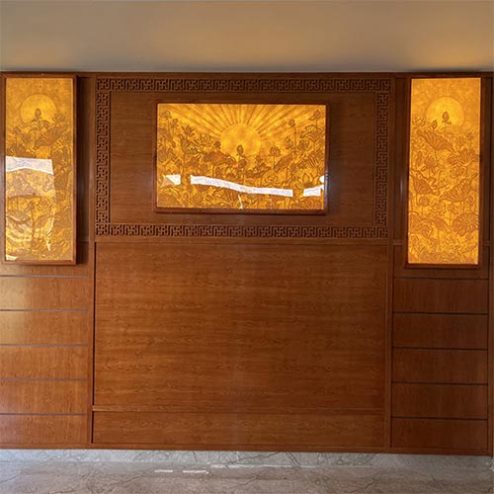 Vách Ốp Phòng Thờ Hiện Đại Đẹp VN-4312