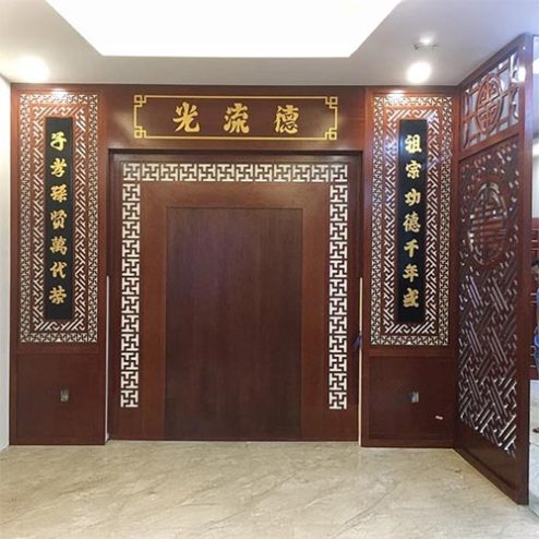 Vách Ốp Phòng Thờ Kết Hợp Vách 1 Bên VN-4372