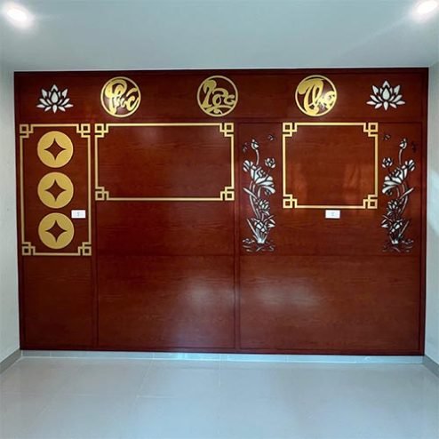Vách Ốp Trang Trí Phòng Thờ Đẹp VN-4344