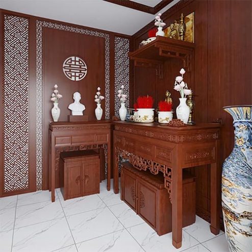 Vách Ốp Tường Cho Phòng Thờ VN-4436