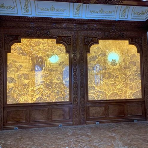 Vách Phòng Thờ Biệt Thự Hiện Đại VN-4317