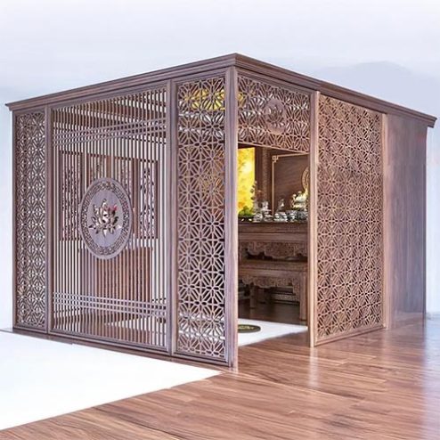 Vách Thờ Gỗ Công Nghiệp Thiết Kế Hiện Đại VN-4402