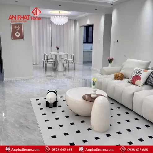 Ban tra decor tron sang trong hien dai B 3049 5