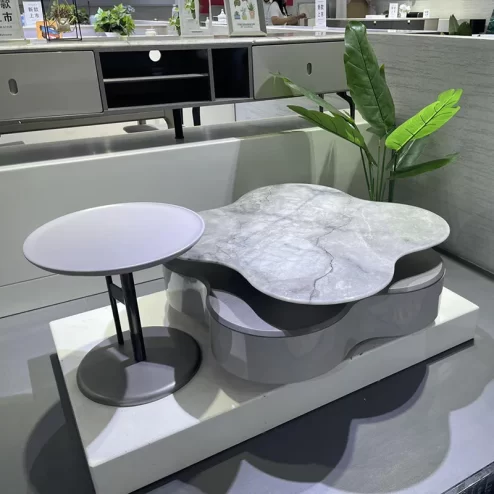 Bàn trà đôi mặt đá đẹp hiện đại B-3050 An Phát Home