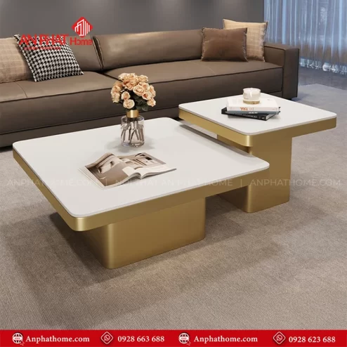 Mẫu bàn trà phòng khách đẹp hiện đại