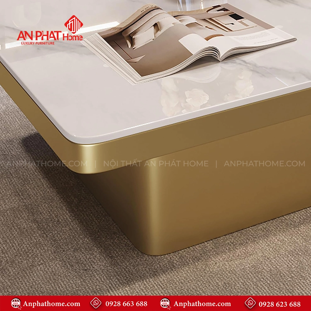 Bàn trà đôi vuông mặt đá Ceramic chống xước đẹp hiện đại B-3047 12 Ban tra doi vuong mat da Ceramoc chong xuoc dep hien dai B 3047 5