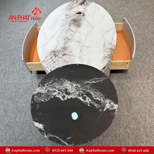 Mẫu bàn trà phòng khách đẹp hiện đại