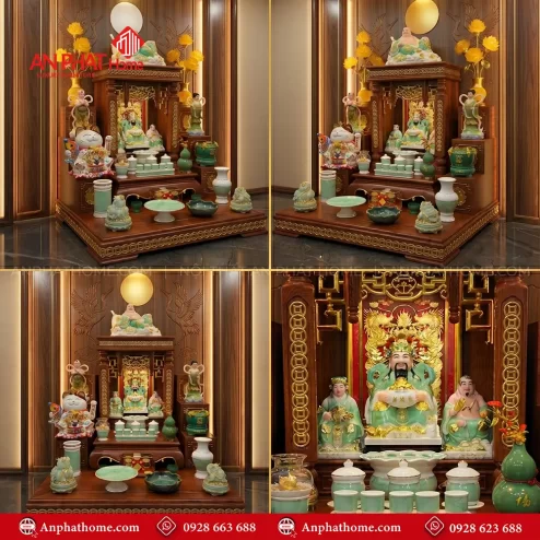 Bàn Thần Tài Gỗ Hương Đá Cao Cấp Đồ Thờ Nhập Khẩu BT-2733