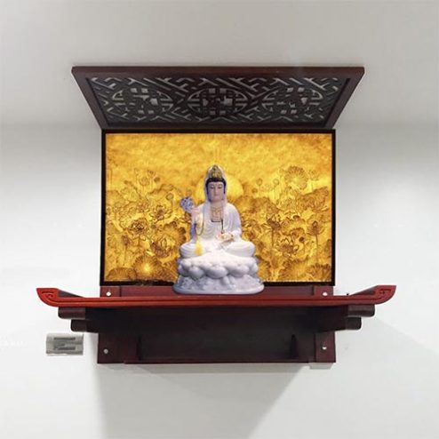 Bàn Thờ Phật Treo Tường Đơn Giản Đẹp BT-2618