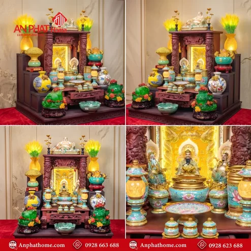 Bàn Thờ Thần Tài Cao Cấp Đồ Thờ Nhập Khẩu Đẹp BT-2717