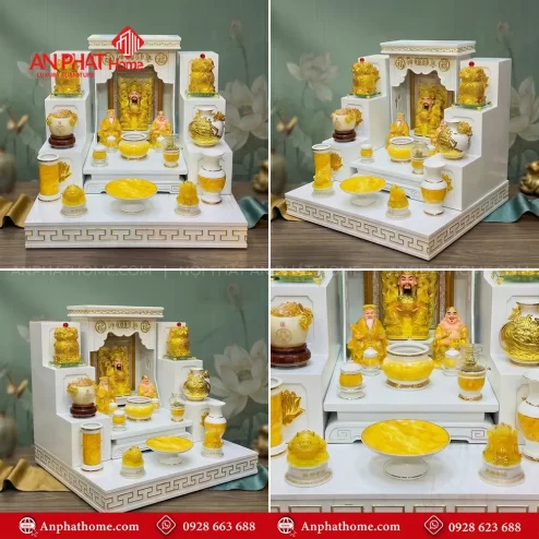 Bàn Thờ Thần Tài Đẹp Đủ Đồ Thờ BT-2682