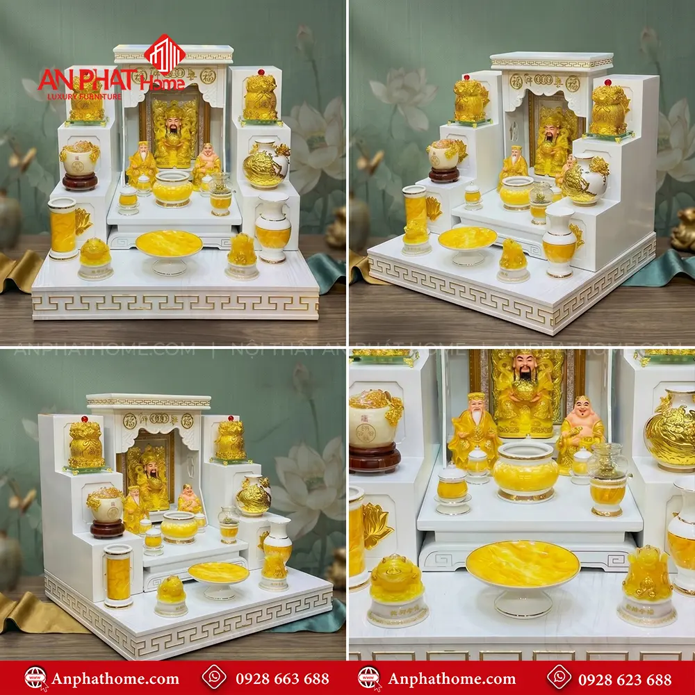 Bàn Thờ Thần Tài Đẹp Đủ Đồ Thờ BT-2682