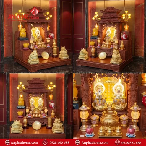 Bàn Thờ Thần Tài Ông Địa Gỗ Hương Cao Cấp Đồ Thờ Nhập Khẩu BT-2719