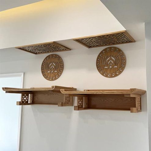 Bàn Thờ Treo Tường 2 Tầng Đẹp Cho Nhà Nhỏ Gọn BT-2623