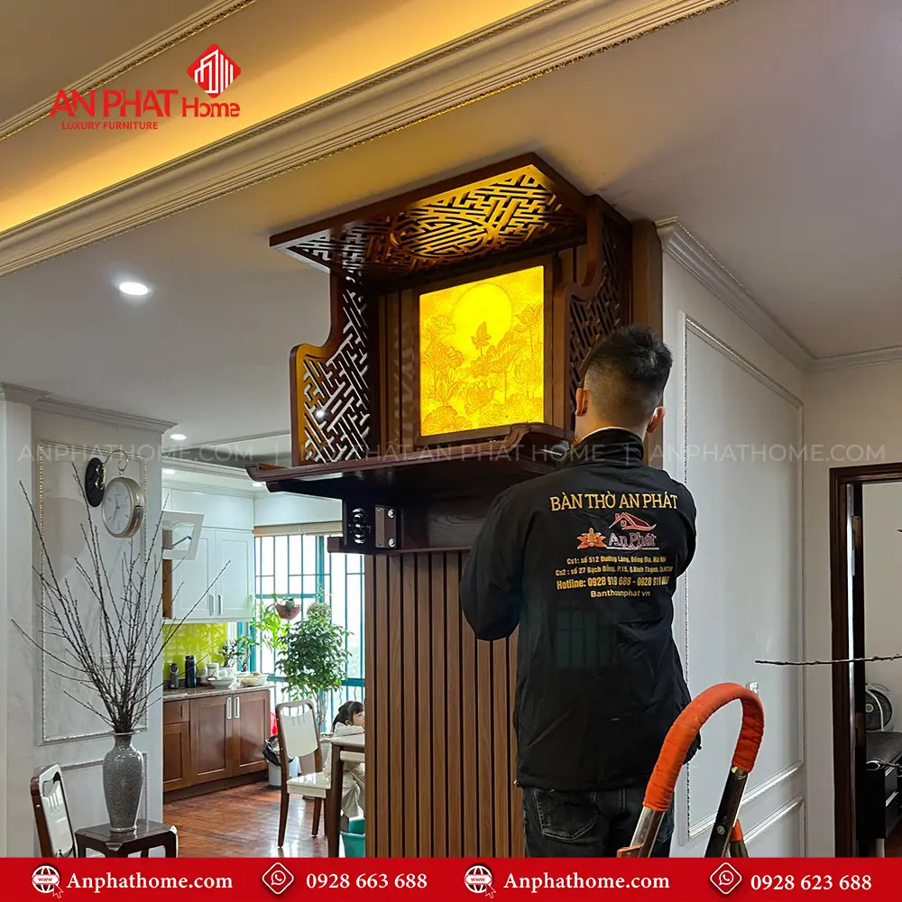 Bàn Thờ Treo Tường Đẹp Cao Cấp BT-2650 12 Bàn Thờ Treo Tường Đẹp Cao Cấp BT-2650