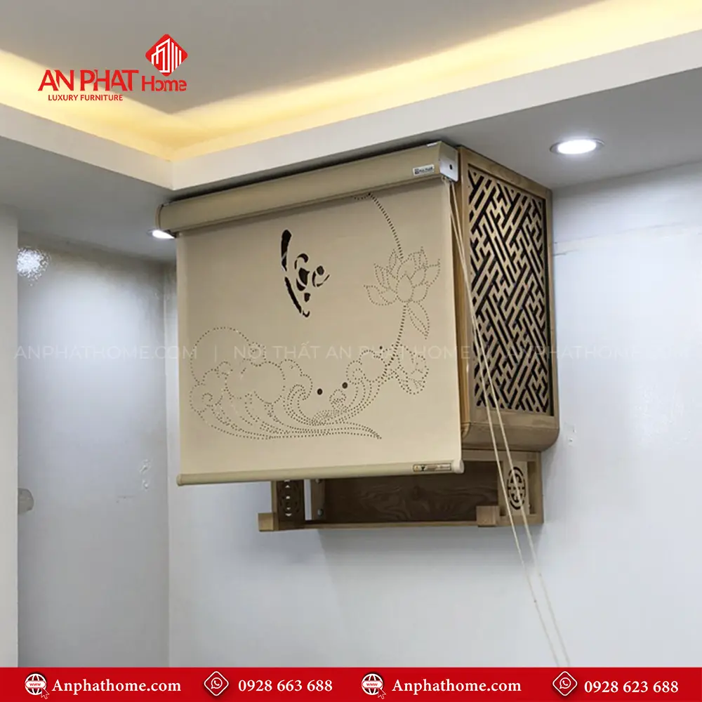 Bàn Thờ Treo Tường Hiện Đại Kết Hợp Rèm Vải Cao Cấp BT-2611 12 Bàn Thờ Treo Tường Hiện Đại Kết Hợp Rèm Vải Cao Cấp BT-2611