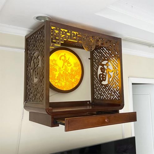 Bàn Thờ Treo Tường Mẫu Thiết Kế Hiện Đại Đẹp BT-2645