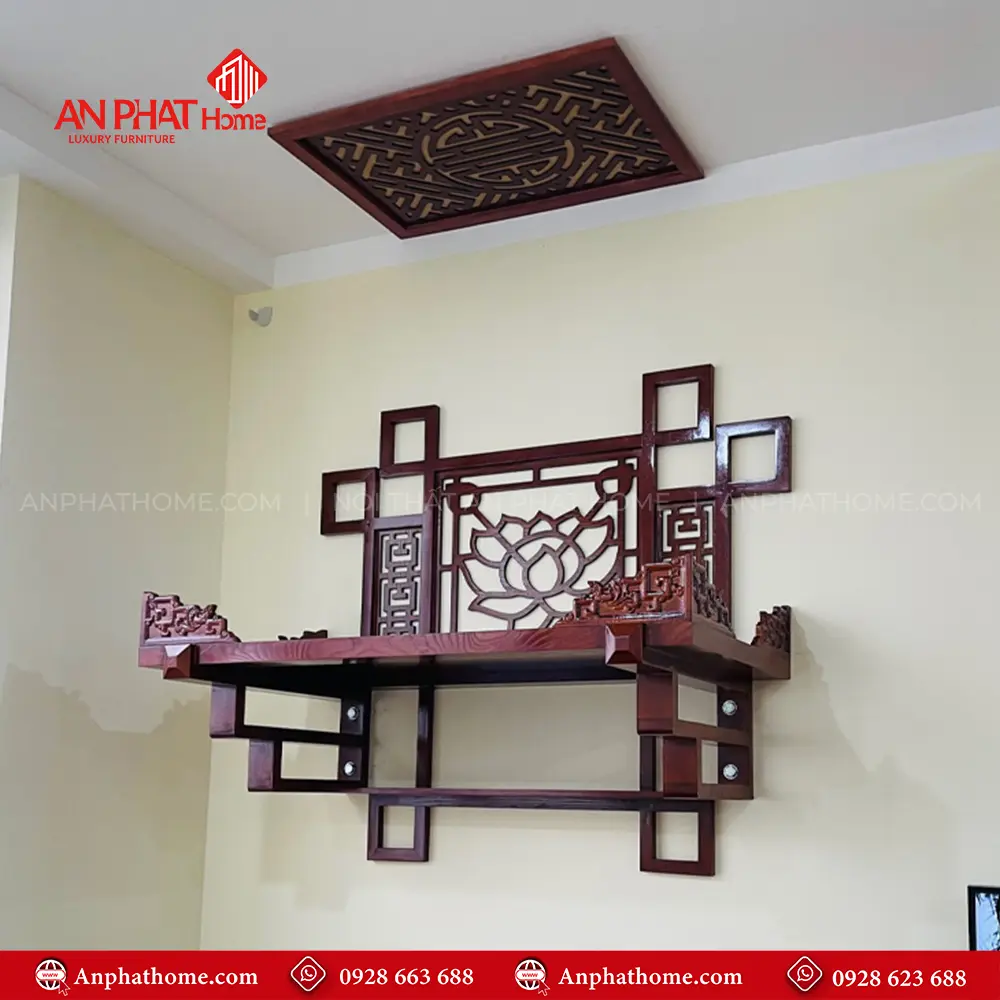 Kệ Thờ Treo Tường Thiết Kế Đặc Biệt BT-2635 5 Kệ Thờ Treo Tường Thiết Kế Đặc Biệt BT-2635