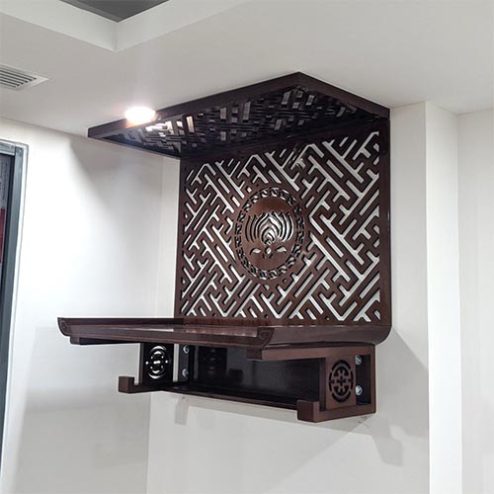 Mẫu Bàn Thờ Đẹp Cho Nhà Chung Cư Treo Tường Nhỏ Gọn BT-2628