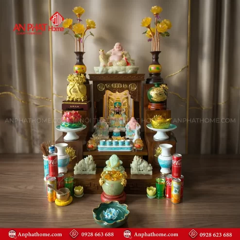 Mẫu Bàn Thờ Thần Tài Đẹp Hiện Đại Cao Cấp BT-2702