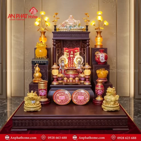 Mẫu Bàn Thờ Thần Tài Hiện Đại Đồ Thờ Hợp Kim Nhập Khẩu Đẹp BT-2718