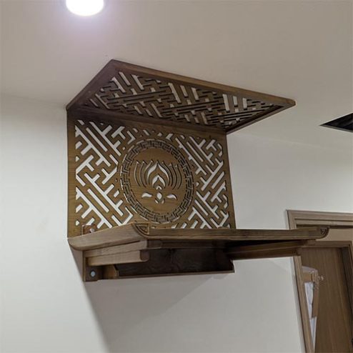 Mẫu Bàn Thờ Treo Tường Đẹp Đơn Giản BT-2613