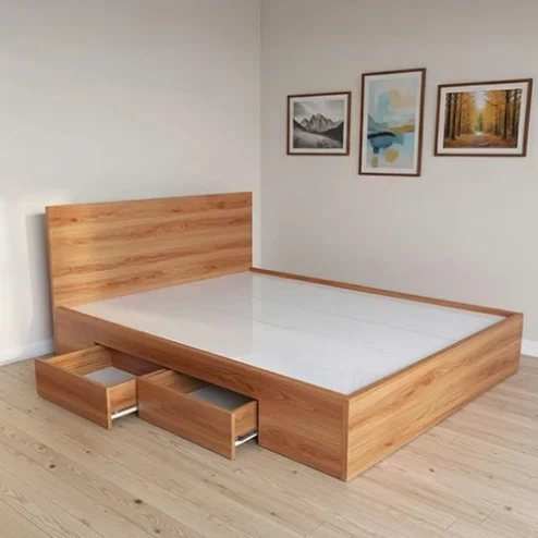 Giường ngủ gỗ MDF 2 ngăn kéo tiện dụng GN-364