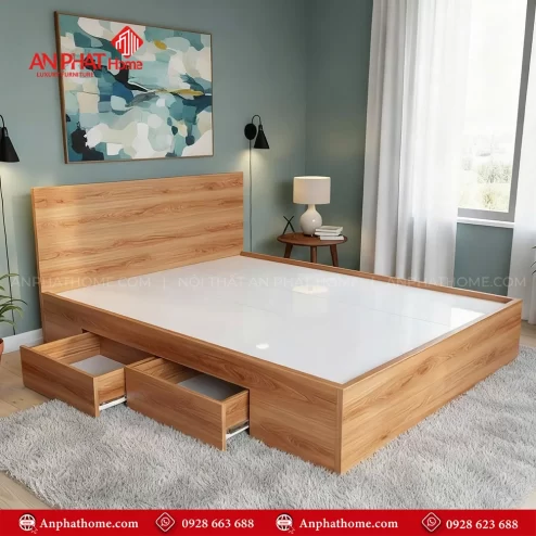 Giường ngủ gỗ công nghiệp bền đẹp