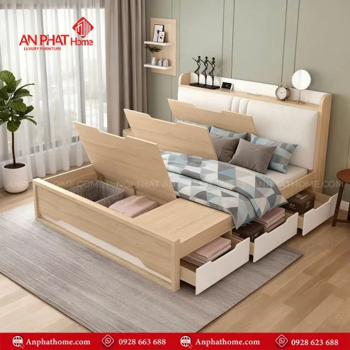 Giường ngủ gỗ cao cấp GN-369