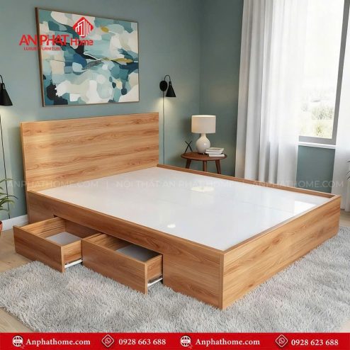 Giường ngủ gỗ hiện đại đẹp