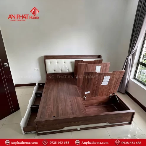 Giường ngủ gỗ công nghiệp đẹp hiện đại